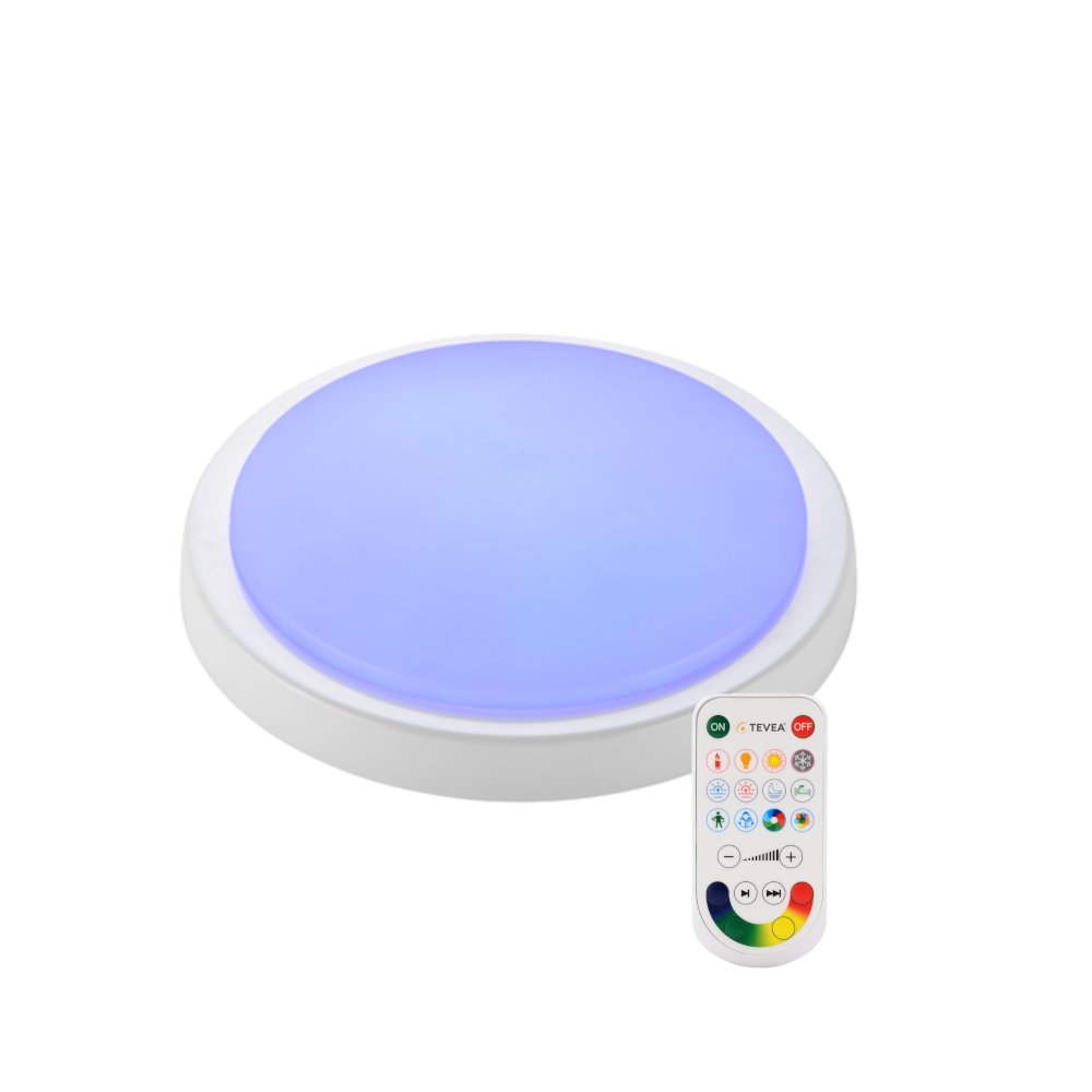 LED Farblicht IP44 Deckenleuchte mit Fernbedienung - TEVEA LED Beleuchtung | Deckenlampen
